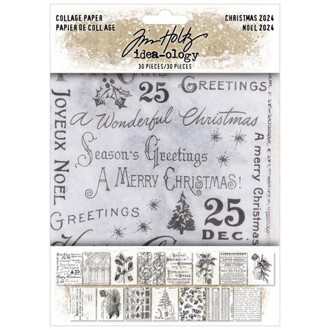 Tim Holtz Idea-ology Collage Paper christmas