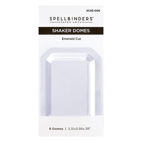 Spellbinders Shaker Dome 6/Pkg Emerald Cut