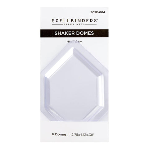 Spellbinders Shaker Dome 6/Pkg Hexi-Gem