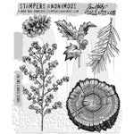 Tim Holtz Cling Stamps 7"X8.5" Forest Floor 2