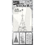 Tim Holtz Mini Layered Stencil Set 3/Pkg #62