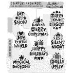 Tim Holtz Cling Stamps 7"X8.5" Holiday Whatnots