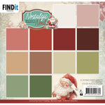 Find It Trading Berries Beauties Paper Pack 8"X8" 12/Pkg Solid Colors, Nostalgic Noel