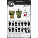 Sizzix Sidekick Texture Fades Embossing Folder By Tim Holtz Coffee