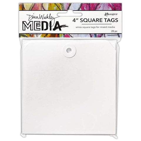 Dina Wakley Media Square Tags With Reinforced Holes 4