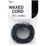 Cousin - DIY Cotton Waxed Cord 75ft. Black