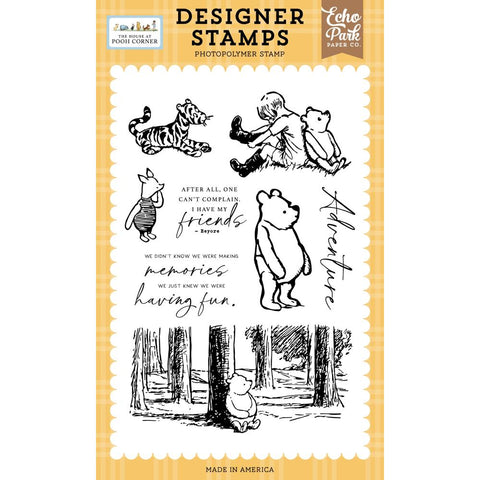 Echo Park - The House At Pooh Corner Stamp Set Winnie In The Woods