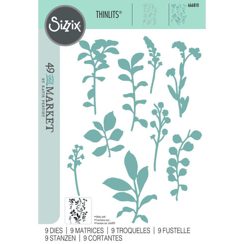 Sizzix Framelits Die Set By 49 And Market Fine Stems 02