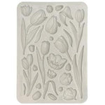 Stamperia Silicon Mould A5 Art of Travelling tulips