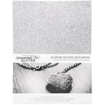 Harmony Hues  -Diamond Chic Glitter Cardstock 8.5"X11" 20/Pkg Platinum