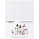 Harmony Diamond Chic Glitter Cardstock 8.5"X11" 20/Pkg Crystal