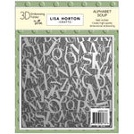 Lisa Horton Crafts Embossing Folder Alphabet Soup