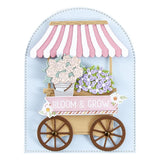Spellbinders Etched Dies Vintage Flower Shoppe Flower Cart