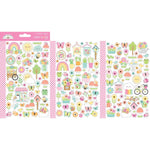 Doodlebug - Mini Puffy Stickers Butterfly Kisses