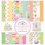 Doodlebug Double-Sided Paper  Pack 12"X12" 12/Pkg  Butterfly Kisses