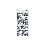 American Crafts Thickers Printed Chipboard Stickers 6"X11" Sheets 2/Pkg Marquise - Black