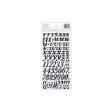 American Crafts Thickers Printed Chipboard Stickers 6"X11" Sheets 2/Pkg Marquise - Black