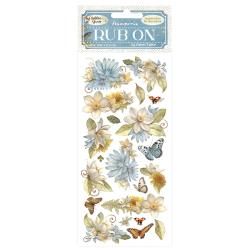 Stamperia Rub-on,Hidden Grove Flowers and Butterfly
