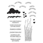 Spellbinders Clear Acrylic Stamps Jump For Joy Sentiments