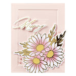 Spellbinders 3D Embossing Folder By Yana Smakula Molded Frame, Yana's Daisies