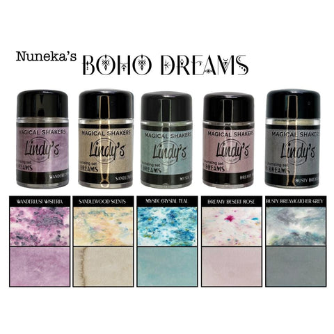 Lindy's Stamp Gang Magicals Shaker 2.0 Set 5/PKg Boho Dreams