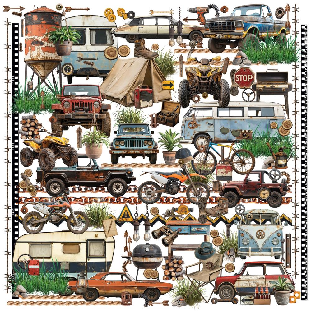 49 And Market Laser Cut Outs Elements, Rust & Revs 2.0 – Scrap en masse