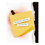Spellbinders Etched Dies Push Pin Notes, Take Note