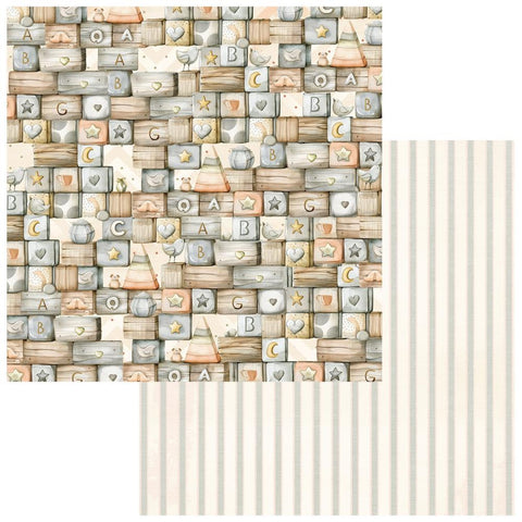 49 & Market Little Dreamer Double-Sided Cardstock 12"X12" Building Blocks