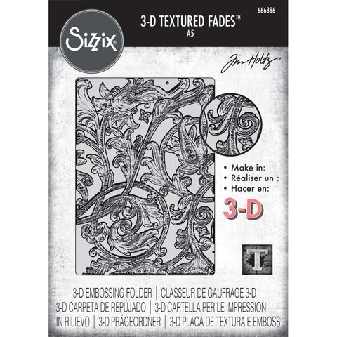 Sizzix  Embossing Folder By Tim Holtz Entangled