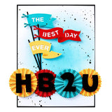 Spellbinders Etched Dies From Say Cheese Classic Mouse Flags & Banners