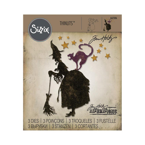 Sizzix Thinlits Dies By Tim Holtz 3/Pkg Witchcraft