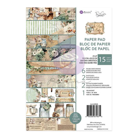 Prima Marketing Double-Sided Paper Pad 6"X8" 15/Pkg The Home Baker