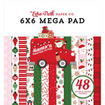 Echo Park Double-Sided Cardmakers Mega Pad 6"X6" Santa's Christmas Delivery