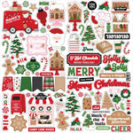 Echo Park Paper Santa's Christmas Delivery Cardstock Stickers 12"X12" Element