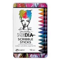 Dina Wakley Media - Scribbles Sticks 12 Piece Set *NEW COLORS*