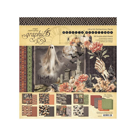 Graphic 45 Collection Pack 12"X12" Ghostly Greetings