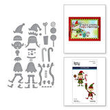Spellbinders Etched Dies By Simon Hurley Santa's Elves, North Pole Friends