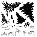 Sizzix Famelits Die & Stamp Set By 49 And Market 32/Pkg Trees And Trinkets