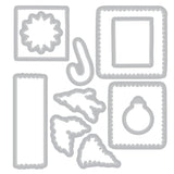 Sizzix Famelits Die & Stamp Set By 49 And Market 38/Pkg Special Delivery