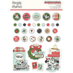 Simple Stories Decorative Brads Say Cheese Classic Mouse Christmas