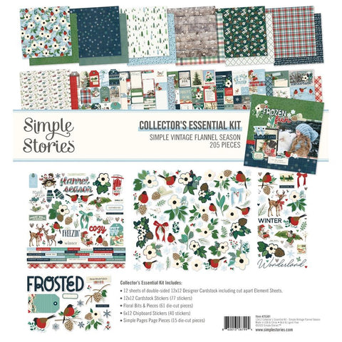 Simple Stories Collector's Essential Kit 12"X12" Simple Vintage Flannel Season