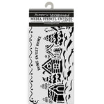 Stamperia Stencil 4.72"X9.84" Candy Christmas Village