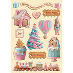 Stamperia Wooden Shapes A5 Candy Christmas