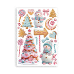 Stamperia A5 Washi Pad 8/Pkg Candy Christmas