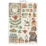 Stamperia Junk Journal Stickers, Cut-outs And Backgrounds Alice In Christmas