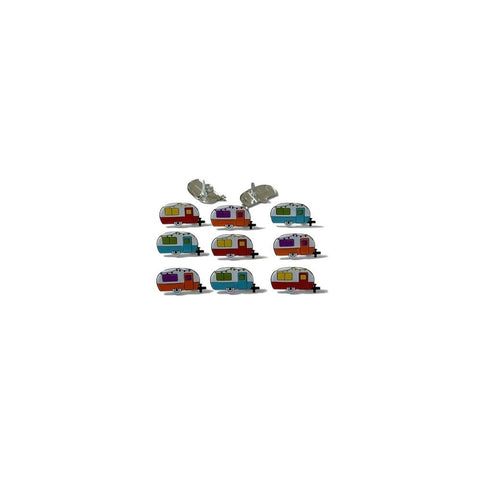 Eyelet Outlet Shape Brads 12/Pkg Camper