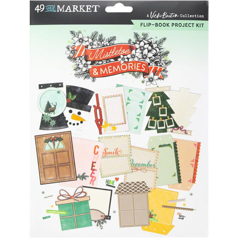 49 And Market Flip Book Kit Mistletoe And Memories