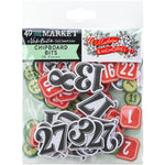 49 And Market Chipboard Set  Bits, Mistletoe And Memories