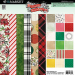 49 And Market Paper Pad 12"X12" 24/Pkg Mistletoe And Memories