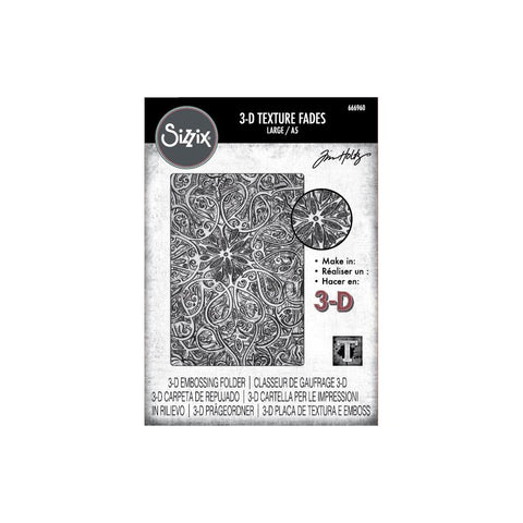 Sizzix  Embossing Folder By Tim Holtz Engraved